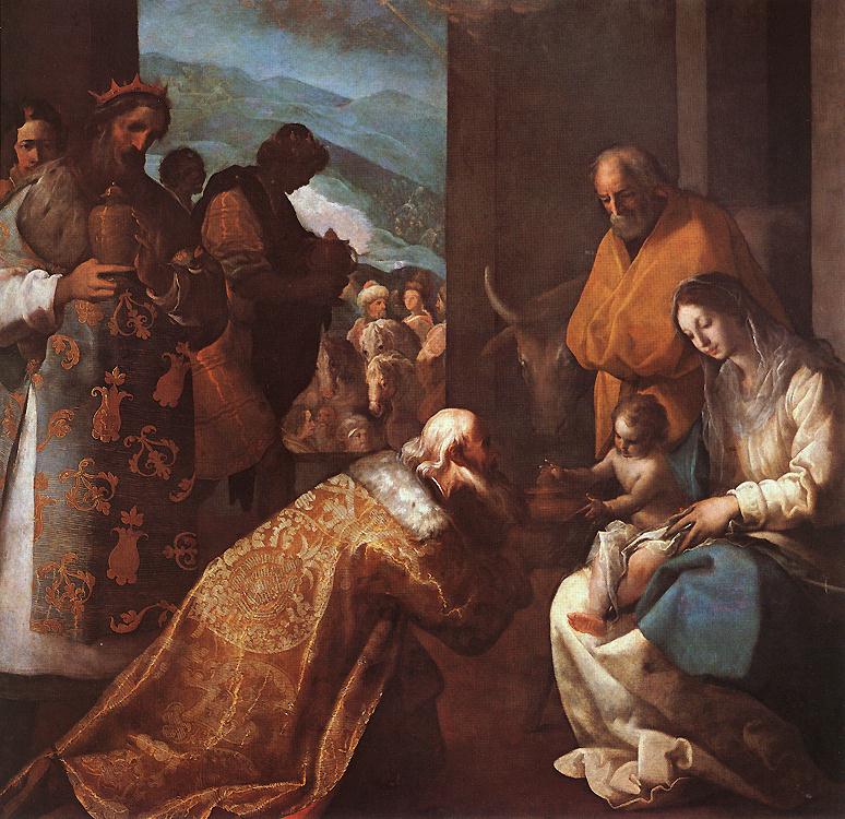  .  
Adoration of the magi by Eugenio Cajes