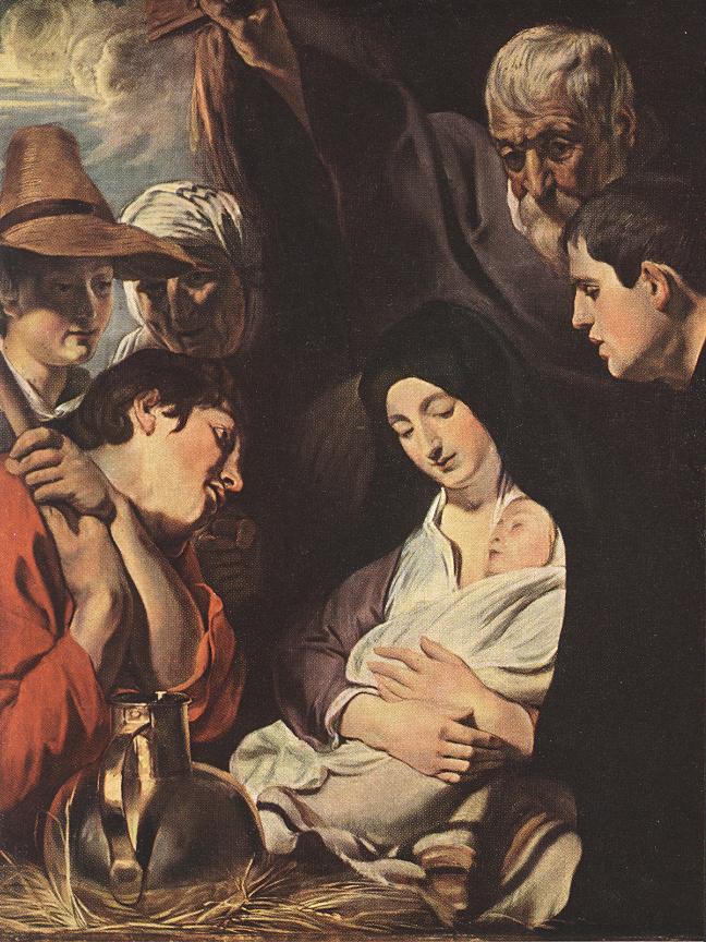  .  
Adoration of the shepherds by Jacob Jordaens