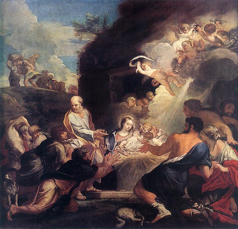  .  
Adoration of the shepherds by Carlo Maratta