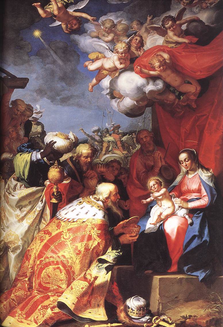  .  
Adoration of the magi by Abraham Bloemaert