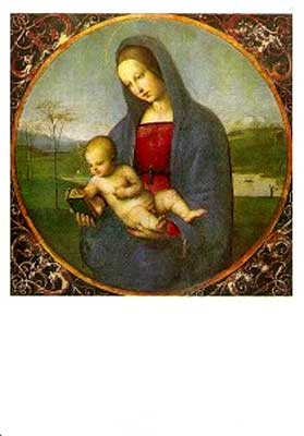 Открытка «Богородица и Младенец»
Postal card «Virgin and Child»