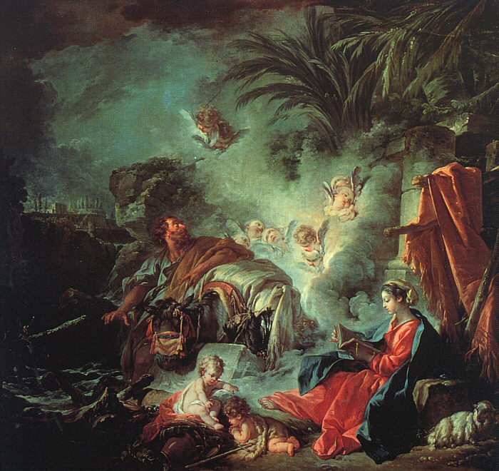 �. ����. ����� �� ���� � ������
The Rest on the Flight into Egypt by Francois Boucher