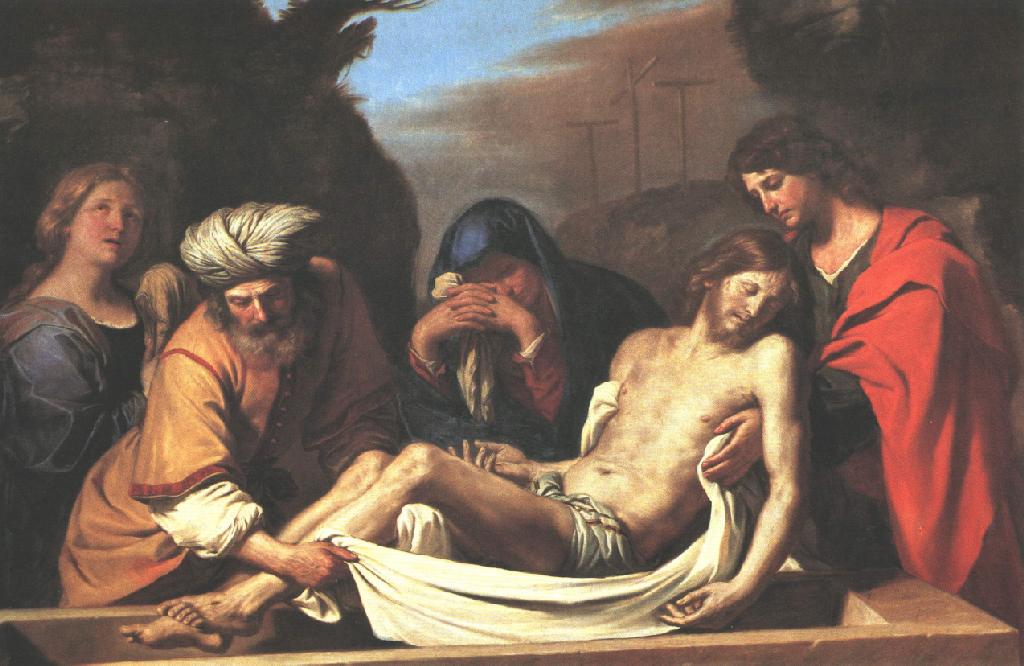 . 
Entombment of Christ by Guercino