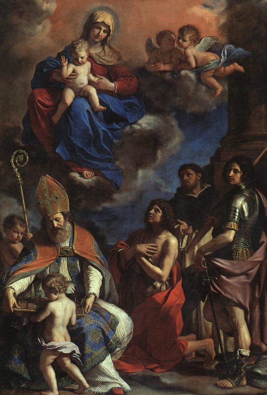 . 
Virgin and Child with angels and the patron saints of Modena by Guercino