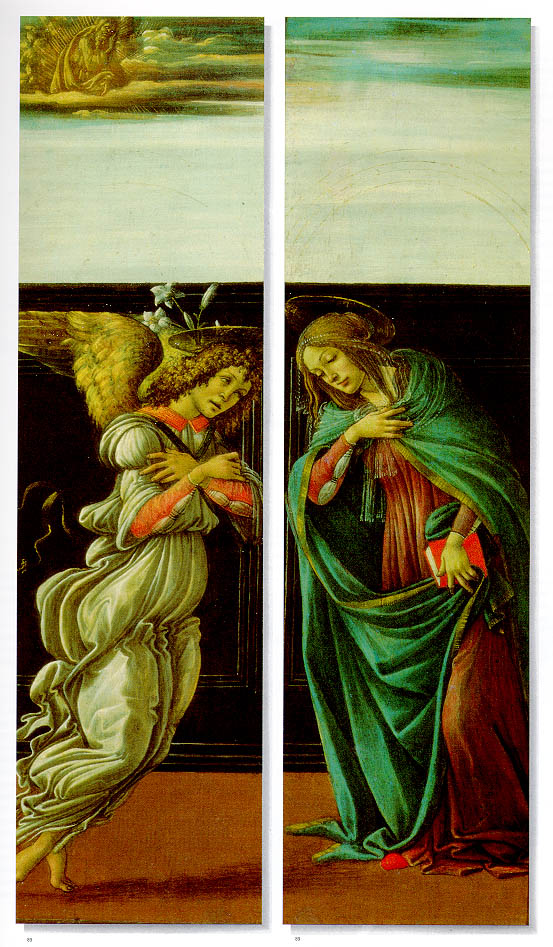  . 
Annunciation by Alessandro Botticelli