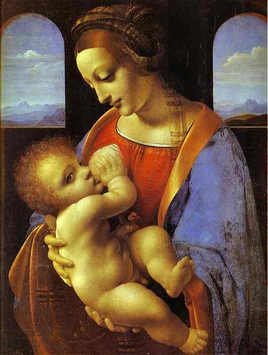   .  
Litta Madonna by Leonardo da Vinci