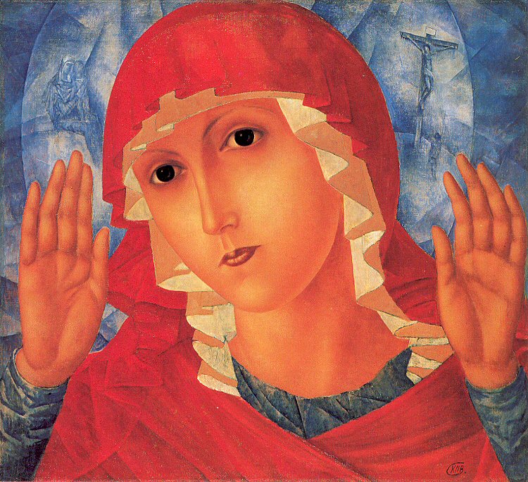 . -.   
Virgin the Mollification of a wicked hearts by Cosma Petrov-Vodkin