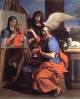 . 
St Luke displaying a painting of the Virgin by Guercino